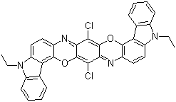 Pigment-violett-23 molekylstruktur